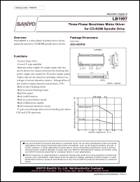 datasheet for LB1997 by SANYO Electric Co., Ltd.