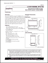 datasheet for LC35V1000BTS by SANYO Electric Co., Ltd.
