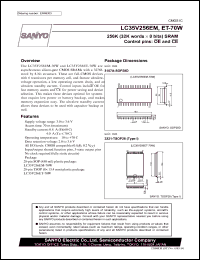 datasheet for LC35V256EM by SANYO Electric Co., Ltd.