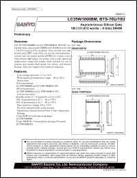 datasheet for LC35W1000BM-10U by SANYO Electric Co., Ltd.
