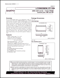 datasheet for LC35W256EM by SANYO Electric Co., Ltd.