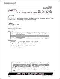 datasheet for LC573202A by SANYO Electric Co., Ltd.
