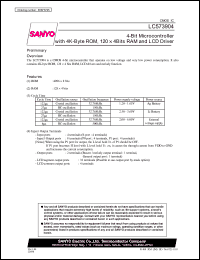 datasheet for LC573904 by SANYO Electric Co., Ltd.