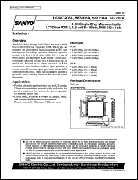 datasheet for LC587204A by SANYO Electric Co., Ltd.