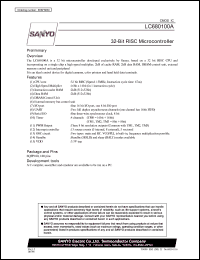 datasheet for LC680100A by SANYO Electric Co., Ltd.