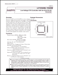 datasheet for LC72344W by SANYO Electric Co., Ltd.