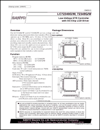 datasheet for LC72348G by SANYO Electric Co., Ltd.