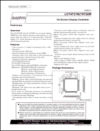 datasheet for LC74731W by SANYO Electric Co., Ltd.