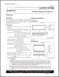 datasheet for LC74776M by SANYO Electric Co., Ltd.