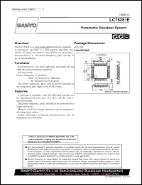 datasheet for LC75281E by SANYO Electric Co., Ltd.
