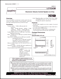 datasheet for LC75343M by SANYO Electric Co., Ltd.