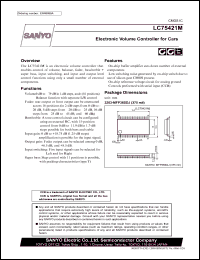 datasheet for LC75421M by SANYO Electric Co., Ltd.