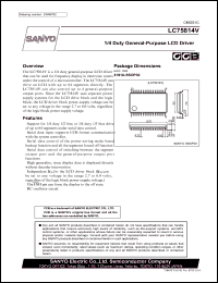datasheet for LC75814V by SANYO Electric Co., Ltd.