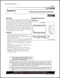 datasheet for LC75844M by SANYO Electric Co., Ltd.