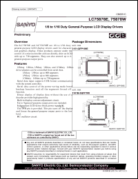 datasheet for LC75878E by SANYO Electric Co., Ltd.