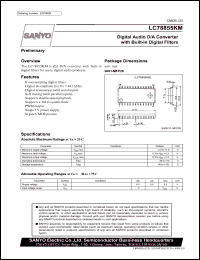 datasheet for LC78855KM by SANYO Electric Co., Ltd.