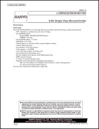 datasheet for LC863216A by SANYO Electric Co., Ltd.