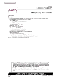datasheet for LC863340A by SANYO Electric Co., Ltd.