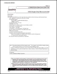 datasheet for LC863524A by SANYO Electric Co., Ltd.