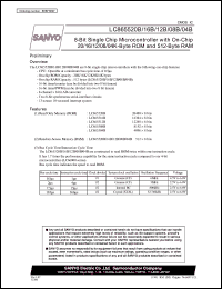 datasheet for LC865504B by SANYO Electric Co., Ltd.