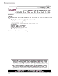 datasheet for LC868008A by SANYO Electric Co., Ltd.
