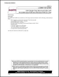 datasheet for LC868108A by SANYO Electric Co., Ltd.