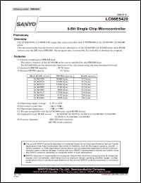 datasheet for LC86E5420 by SANYO Electric Co., Ltd.