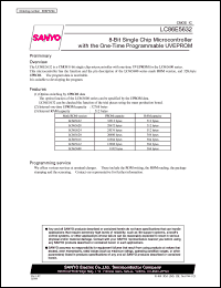 datasheet for LC86E5632 by SANYO Electric Co., Ltd.