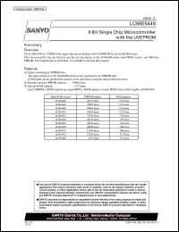 datasheet for LC86E6449 by SANYO Electric Co., Ltd.