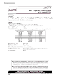 datasheet for LC86E7148 by SANYO Electric Co., Ltd.