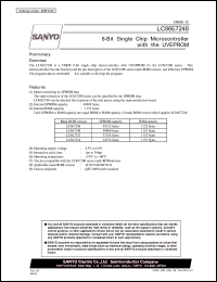 datasheet for LC86E7248 by SANYO Electric Co., Ltd.