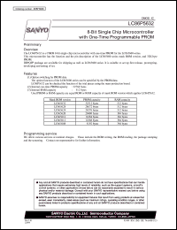 datasheet for LC86P5632 by SANYO Electric Co., Ltd.