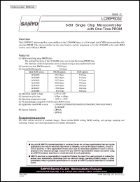 datasheet for LC86P6032 by SANYO Electric Co., Ltd.