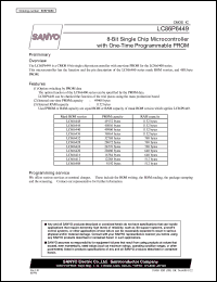 datasheet for LC86P6449 by SANYO Electric Co., Ltd.