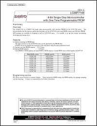 datasheet for LC86P7148 by SANYO Electric Co., Ltd.
