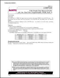 datasheet for LC86P7248 by SANYO Electric Co., Ltd.