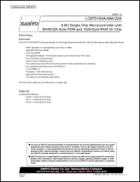 datasheet for LC875164A by SANYO Electric Co., Ltd.