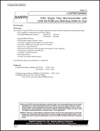 datasheet for LC876564A by SANYO Electric Co., Ltd.