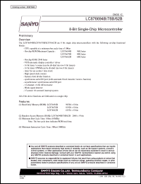 datasheet for LC876662B by SANYO Electric Co., Ltd.