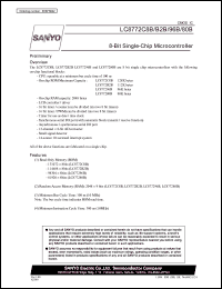 datasheet for LC8772B2B by SANYO Electric Co., Ltd.