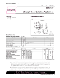 datasheet for 2SK2627 by SANYO Electric Co., Ltd.