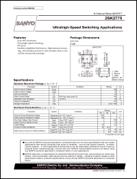 datasheet for 2SK2775 by SANYO Electric Co., Ltd.