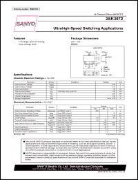 datasheet for 2SK3072 by SANYO Electric Co., Ltd.