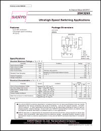 datasheet for 2SK3293 by SANYO Electric Co., Ltd.