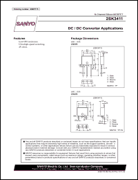 datasheet for 2SK3411 by SANYO Electric Co., Ltd.