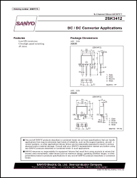 datasheet for 2SK3412 by SANYO Electric Co., Ltd.