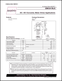 datasheet for 2SK3415LS by SANYO Electric Co., Ltd.