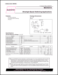 datasheet for MCH3312 by SANYO Electric Co., Ltd.