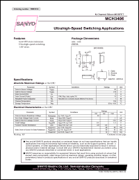datasheet for MCH3406 by SANYO Electric Co., Ltd.