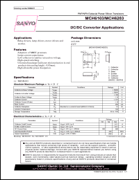 datasheet for MCH6203 by SANYO Electric Co., Ltd.